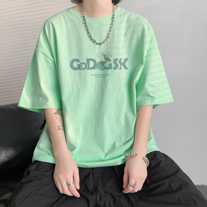 已注册/夏季大力水手印花短袖T恤男大码体恤打底衫DT8047/P25图片