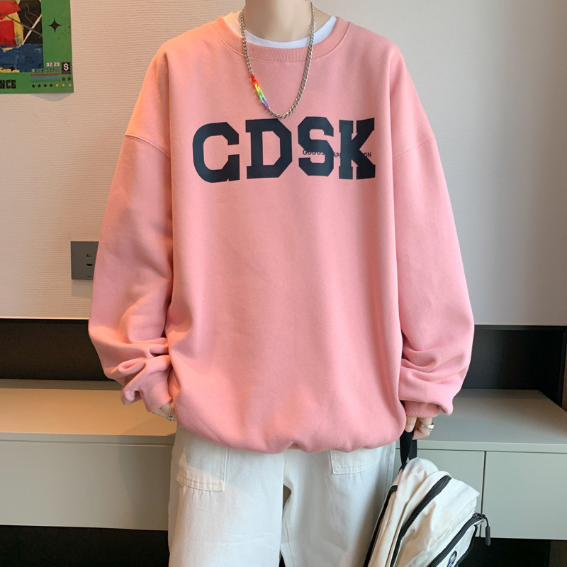已注册/华棉秋季新可爱粉色情侣男宽松款休闲外套WY5990/P35,男装卫衣,电商B316