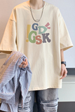 已注册/夏季卡其色潮牌短袖T恤大码男生体恤打底衫DT7155/P25，男装T恤，电商B316