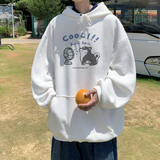 已注册/华棉秋季新花灰色可爱风卫衣男生宽松外套WY8291/P50，男装卫衣，电商B316