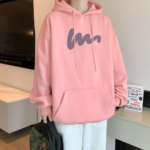 已注册/秋季港风重磅印花男连帽打底衫加厚潮流WY9147/P50加绒P55