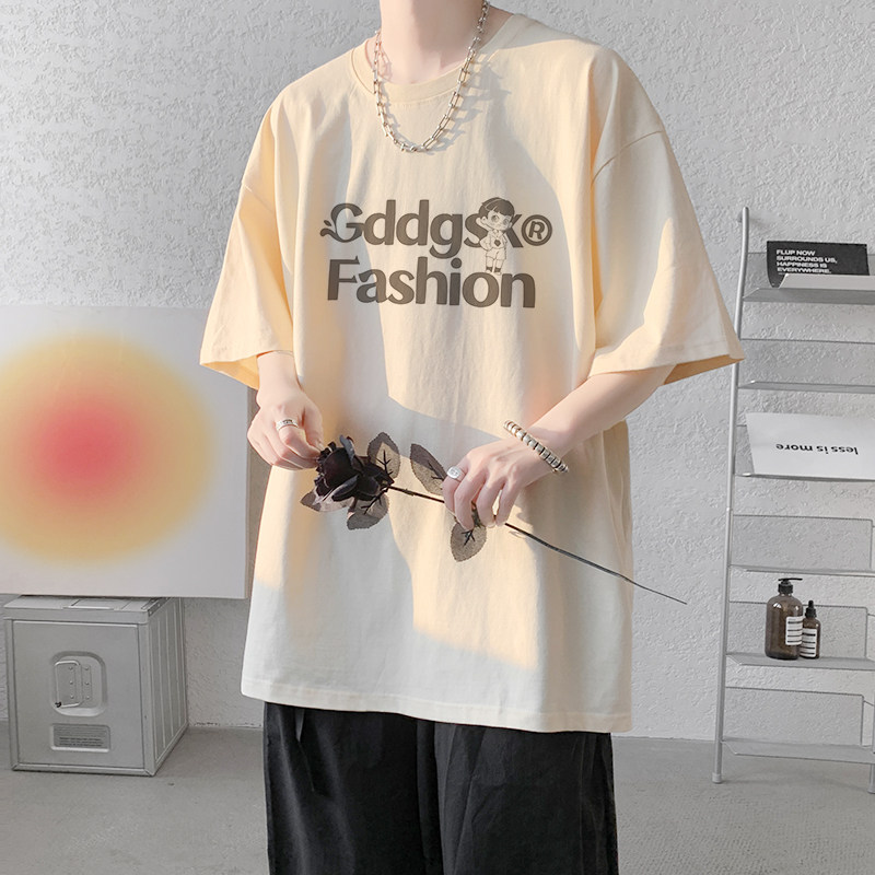已注册/新夏季圆领印花短袖T恤情侣纯棉打底衫体恤DT6830/P25,男装T恤,电商B316