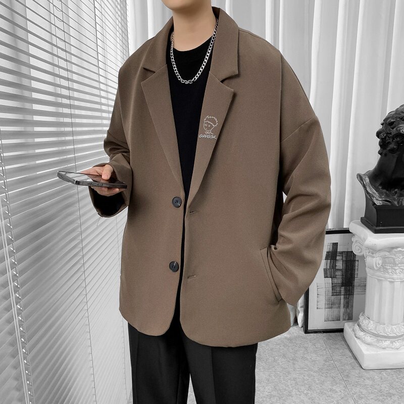 已注册/春夏季小西装男港风大码西服休闲外套网红XZ0108/P80,男装西服,电商B316