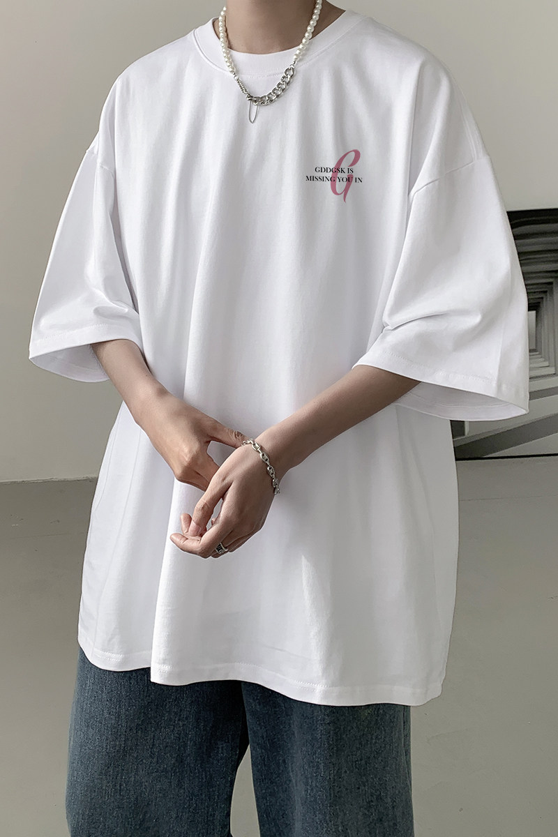 已注册/夏季新款纯棉宽松印花短袖T恤男圆领体恤衫DT9650/P25,男装T恤,电商B316