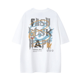 已注册/夏季白色宽松圆领短袖T恤男百搭体恤打底衫DT8351/P25，男装T恤，电商B316