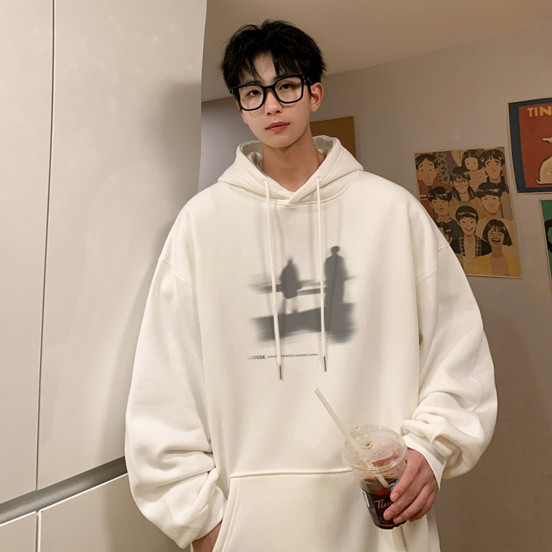 已注册/华棉秋季新深灰美式潮牌卫衣男大码打底衫WY7105/P50,男装卫衣,电商B316