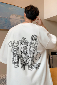 已注册/夏季通勤风百搭短袖T恤大码男生体恤打底衫DT9122/P25图片