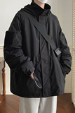 冬季防水冲锋衣男棉服外套棉袄魔术贴连帽棉衣JK8768/P100棉P120，男装棉衣，电商B316