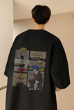 已注册/夏季创意黑色圆领短袖T恤男宽松体恤打底衫DT4560/P25，男装T恤，电商B316