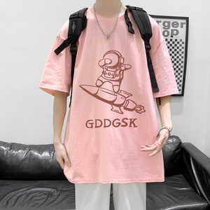 已注册/2025夏季太空人印花短袖T恤男港风半袖体恤DX8585/P25