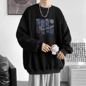 已注册/华棉秋季圆领卫衣男生潮流打底衫外套重磅大码WY9100/P35图片
