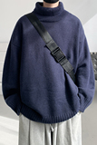 已注册/冬季百搭高领毛衣翻领针织衫男潮大码宽松外套MY9399/P45，男装针织衫/毛衣，电商B316