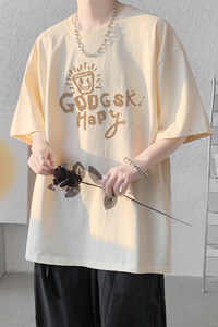 已注册/夏季卡其色运动风短袖T恤男大码体恤打底衫DT1354/P25图片