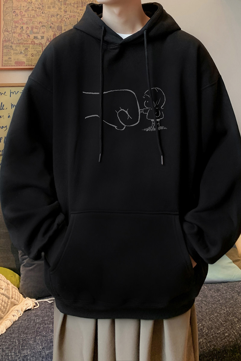 已注册/秋季新韩版大码连帽卫衣潮男欧美风打底衫WY1266/P50,男装卫衣,电商B316