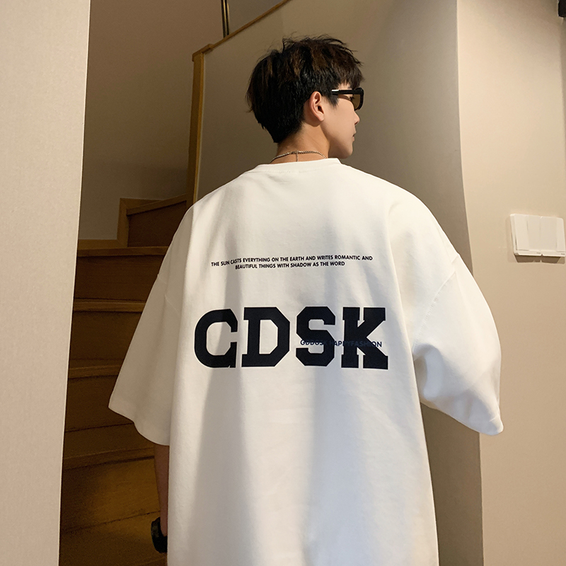 已注册/夏季圆领港风纯棉短袖T恤男情侣体恤打底衫DT5336/P25，男装T恤，电商B316