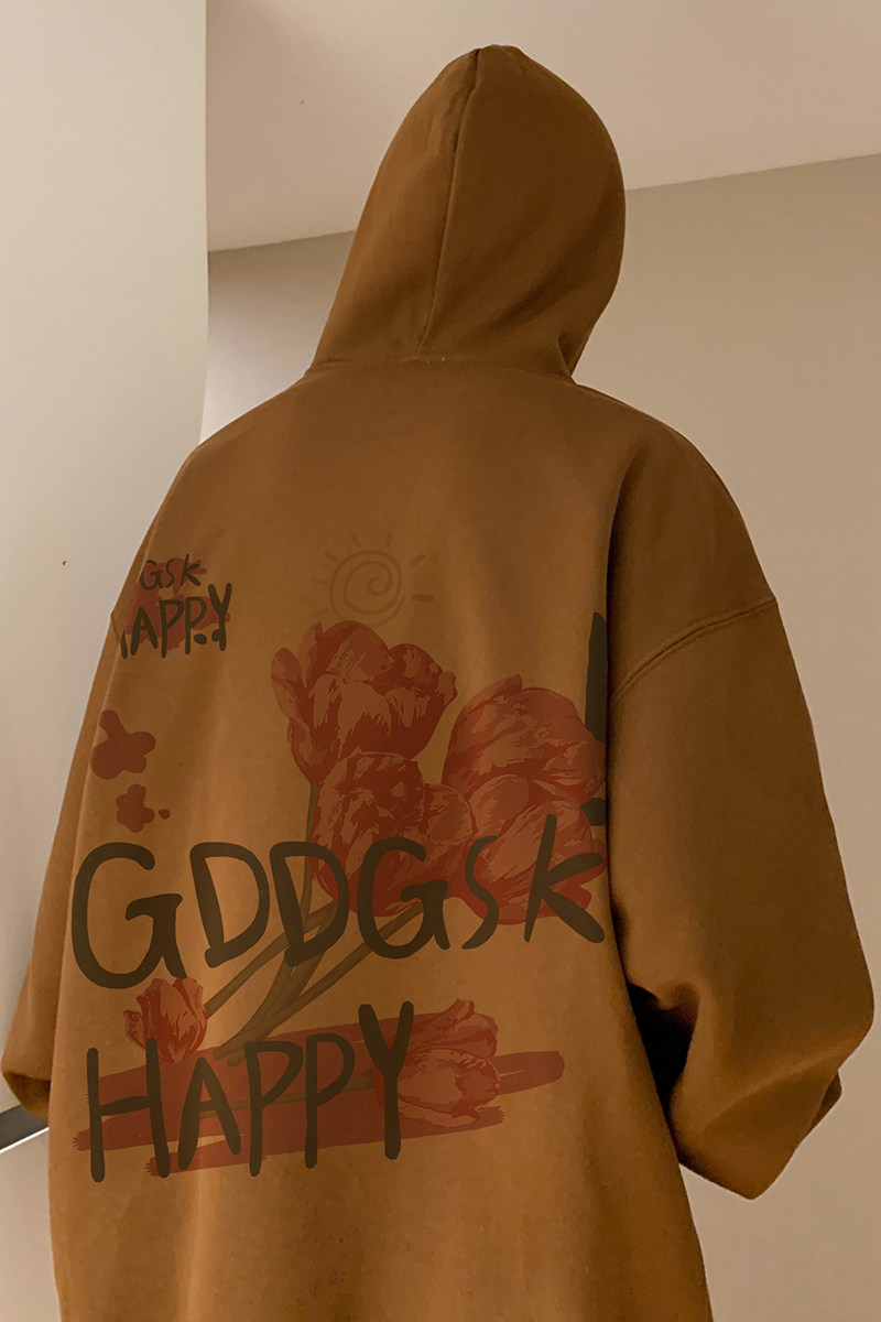 已注册/华棉秋季新流行玫瑰印花卫衣男大码打底衫WY1359/P50,男装卫衣,电商B316