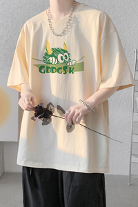 已注册/夏季卡通印花短袖T恤男休闲宽松体恤打底衫DT7878/P25图片