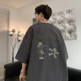已注册/夏季狙击手印花短袖T恤男生宽松体恤打底衫DT7658/P25，男装T恤，电商B316