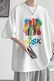 已注册/重磅新夏季白色印花短袖T恤打底衫潮牌体恤DT3111/P25，男装T恤，电商B316