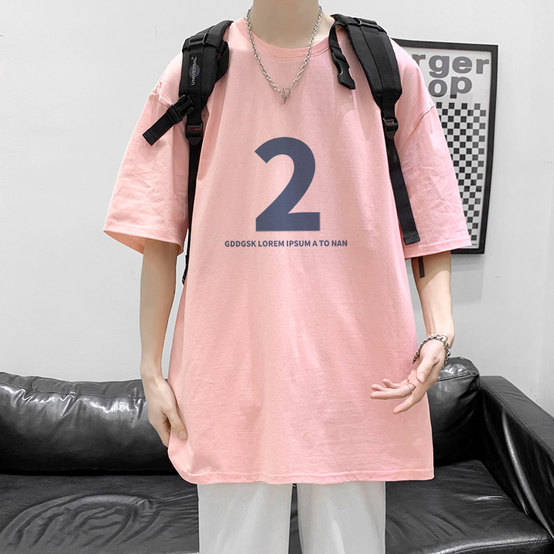 已注册/夏季240G重磅印花短袖T恤男港风半袖体恤打底衫DX9966/P25,男装T恤,电商B316