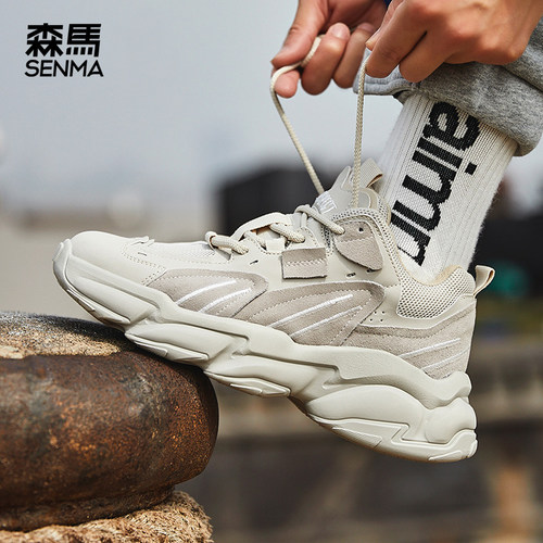 森马增高韩版百搭春季厚底老爹鞋