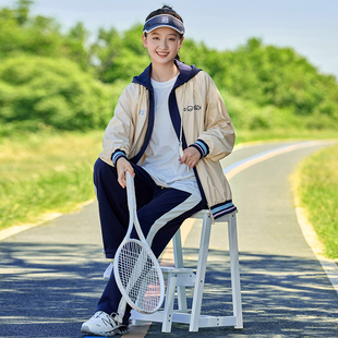 初中生秋装套装少女运动服高中学生秋冬季两件套新款青少年棒球服