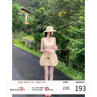 复古小个子时尚 夏季 连衣裙E25Q2432 钻石秀场 天鹅er