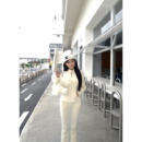 新款 羽绒服女2025冬季 针织拼接收腰上衣轻薄外套 短款 项天鹅er