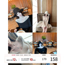 新款 针织连衣裙女2025冬季 烫钻拼接a字裙气质裙子 法式 项天鹅er