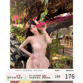 气质法式 显瘦性感夏季 连衣裙E25Q10497 萝铃之语 天鹅er