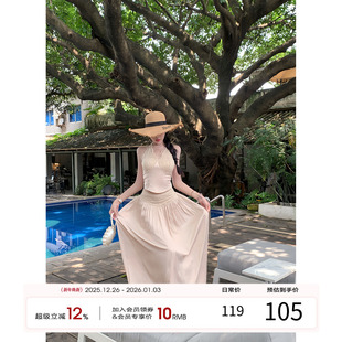 E25Y2600 天鹅er 复古优雅套装 显瘦气质夏季 E25Q2601 深情眼