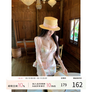 项天鹅er 碎花吊带连衣裙女2026早春新款纯欲穿搭包臀裙温柔裙子