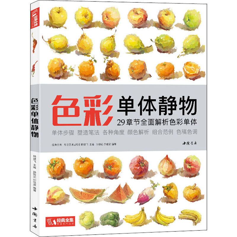 经典全集2020新书 色彩单体静物临摹书水粉画入门零基础教程单个范画