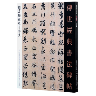 赵孟頫真草千字文 传世经典书法碑帖 赵孟俯千字文字帖初学者入门书法临摹碑帖 河北教育出版社行草字帖连体字毛笔练字贴