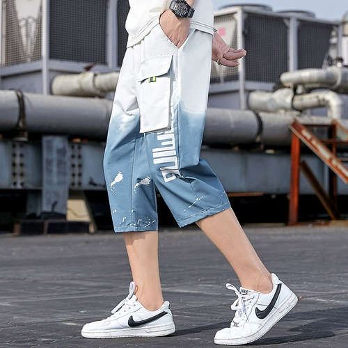 Летние шорты, трендовые хлопковые спортивные тонкие штаны для отдыха, 2024 года