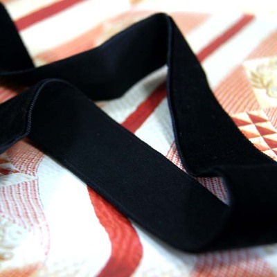 36mm2cm宽黑色丝绒带织带布带黑色带子连衣裙装饰带单面丝绒服装