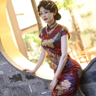 倪妮金陵十三钗经典 走秀高端大气上档次财阀夫人 旗袍秦淮2026新款