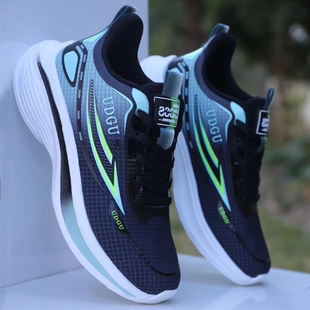 乔舟氢境运动鞋子男款2025新款秋季透气超轻减震青少年学生跑步鞋