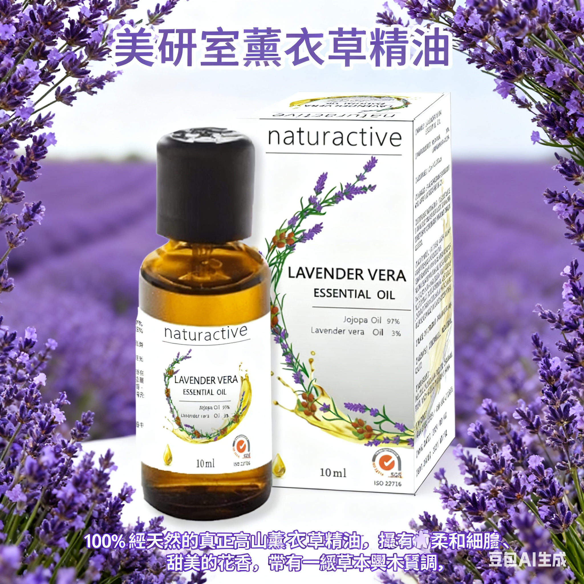 薰衣草按摩精油全身体通经络发热