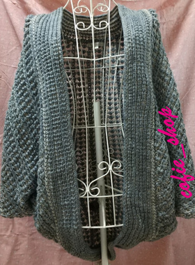 外贸单品JOAN VASS STUDIO针织毛衣外套蝙蝠袖外套