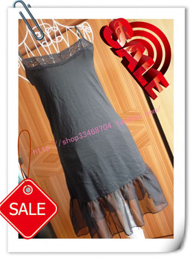 cofie_shop 超美日单双层雪纺吊带连衣裙打底全身裙（实物拍摄）