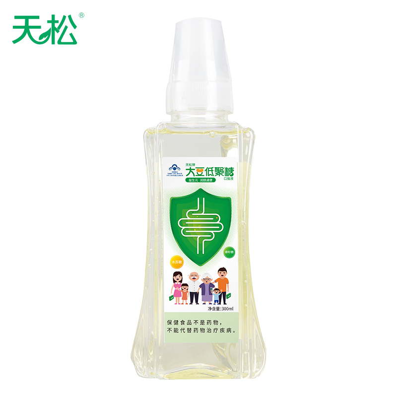 天松大豆低聚糖300ml/瓶通肠润便调理肠胃便秘成人孕妇儿童益生元 保健食品/膳食营养补充食品 抗糖/寡糖/低聚糖/低GI 原图主图