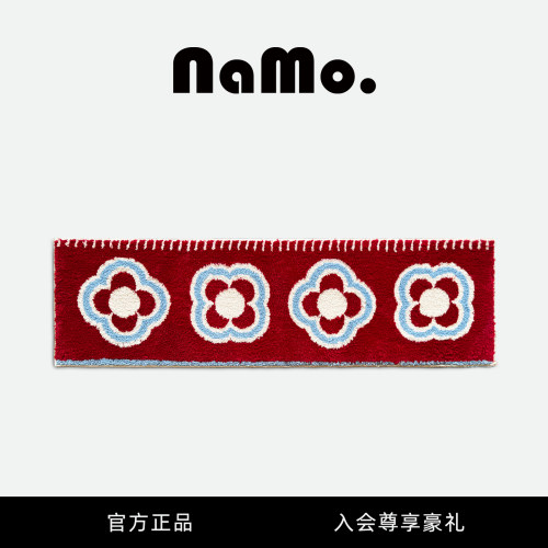纳茉小红花床边毯地垫卧室衣帽间