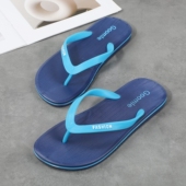 夏季 男防滑防水平底学生简约外穿潮凉旅游 拖鞋 新款 人字拖沙滩时尚