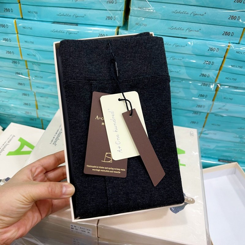 A+one hundred秋冬新款打底袜A71高腰收腹棉平版加绒女士连裤袜打