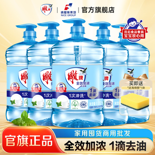 雕牌洗洁精家用家庭实惠装 整箱官方旗舰店1kg10瓶商用餐饮洗涤灵