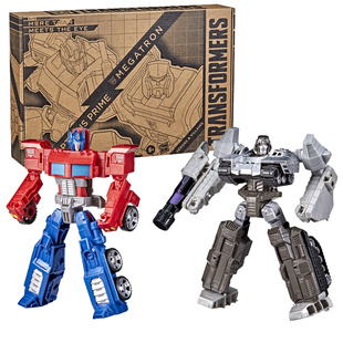 孩之宝变形金刚塞伯部队军2只装擎天柱大黄蜂红蜘蛛儿童玩具礼物