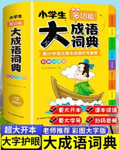 2024正版 小学生多功能成语大词典大开本彩图大字注音版 抖音爆款 现代汉语常用解释工具书新华字典中国中华成语大全四字词语