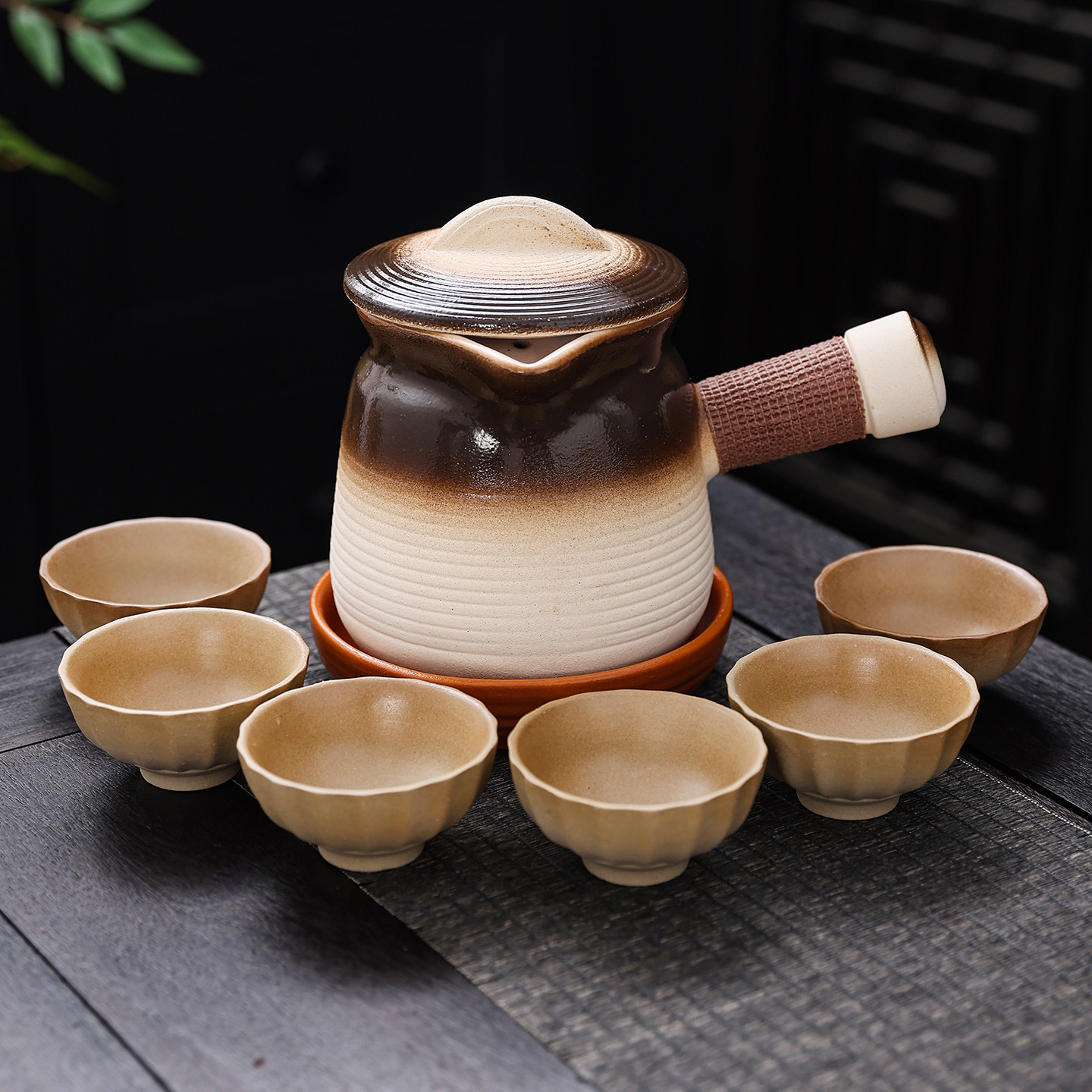 罐罐烤奶罐陶罐可明火干烧茶壶围炉煮茶专用煮茶器明火干烧奶茶壶