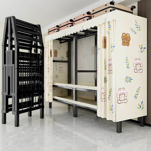 简约现代成人免安装折叠布衣柜